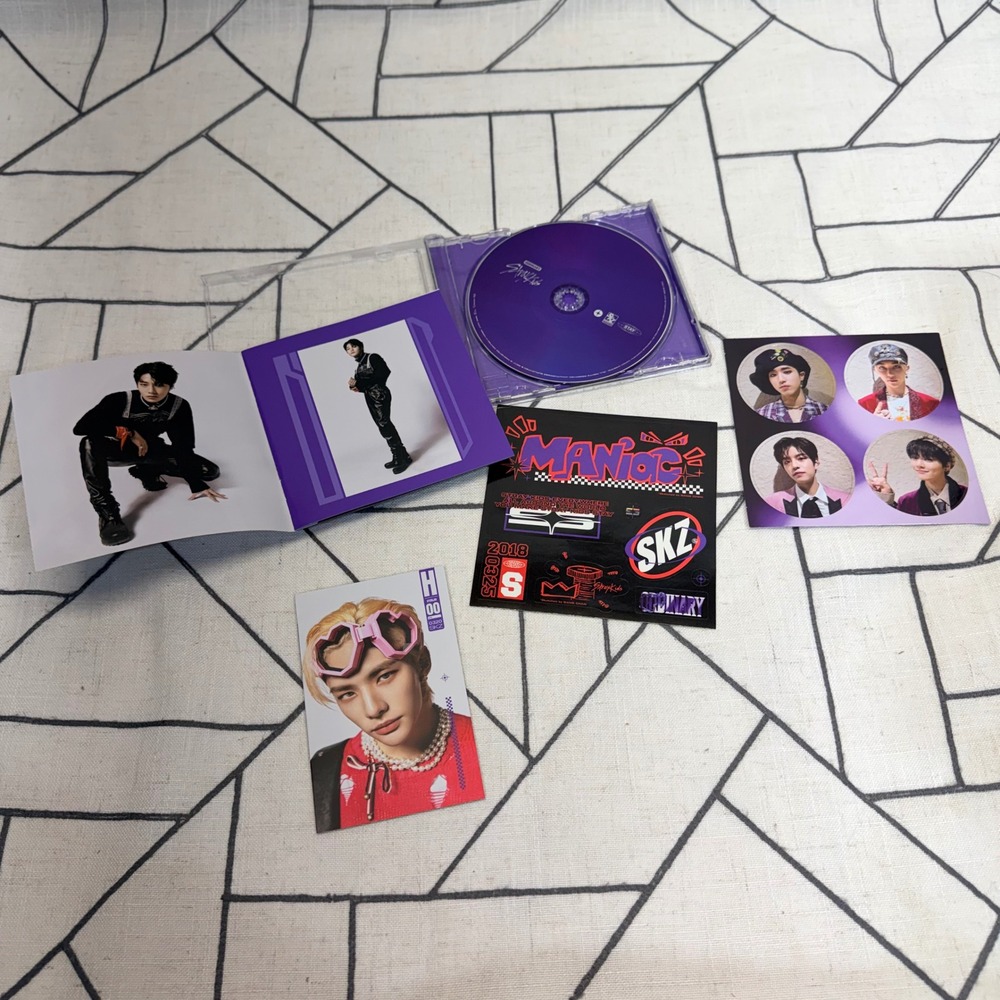 Stray Kids ODDINARY CD Jewel Case I.N Version Purple K-Pop Album with Photocards - Picture 3 of 6
